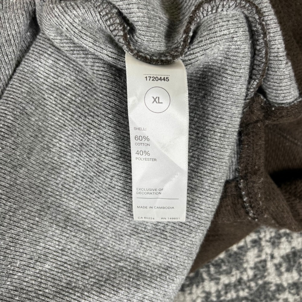 Legendary Outfitters Sweatshirt Mens XL Brown Thermal Crewneck Pullover - Picture 7 of 9